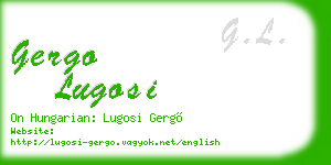 gergo lugosi business card